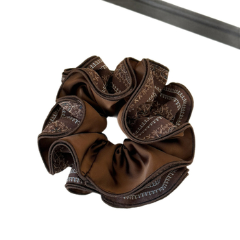 Korejos stiliaus plaukų gumelė su keturių sluoksnių modeliu, rankų darbo audinys, didelis elastingumas, žiemos 2025