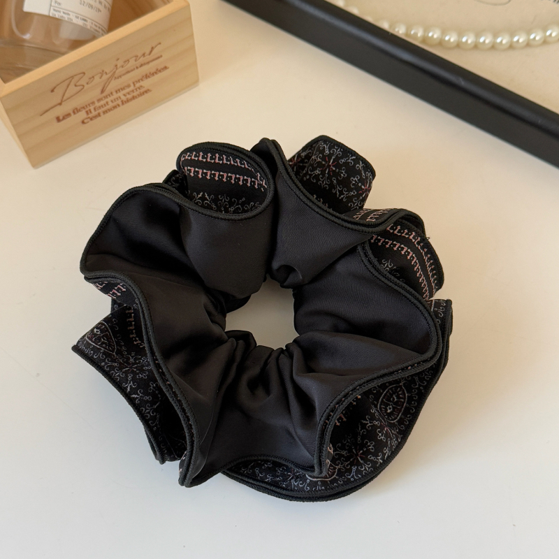 Korejos stiliaus plaukų gumelė su keturių sluoksnių modeliu, rankų darbo audinys, didelis elastingumas, žiemos 2025