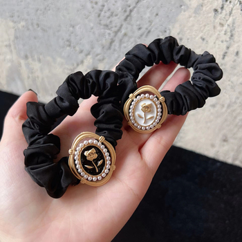 Audinio plaukų gumelė, rankų darbo, Korėjos stilius, aukšta elastinumas