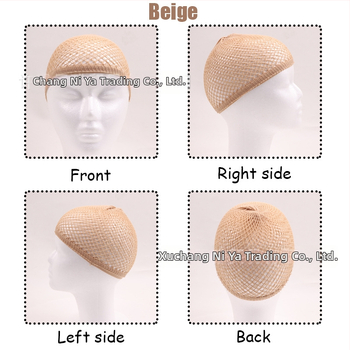 Perukai kepurė su aukštos elastingumo plaukų tinkleliu, dviejų galų ilgas dvigubas tinklas plaukų šukavimui, 20 g