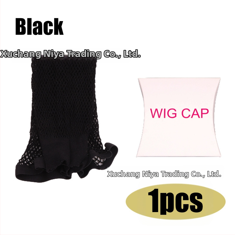 Perukai kepurė su aukštos elastingumo plaukų tinkleliu, dviejų galų ilgas dvigubas tinklas plaukų šukavimui, 20 g