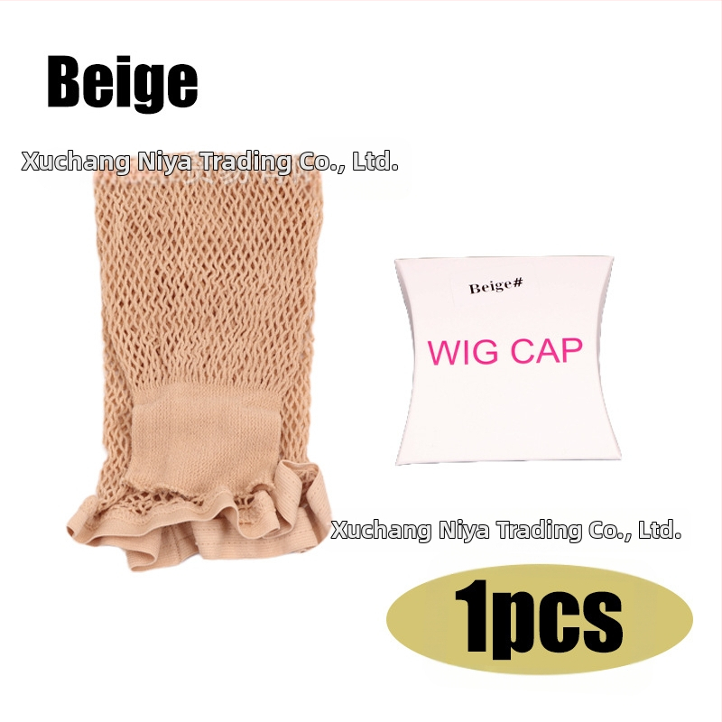 Perukai kepurė su aukštos elastingumo plaukų tinkleliu, dviejų galų ilgas dvigubas tinklas plaukų šukavimui, 20 g