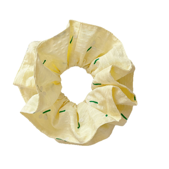 Korejos stiliaus gėlių plaukų gumelė, audinys, rankų darbo, aukšta elastingumas