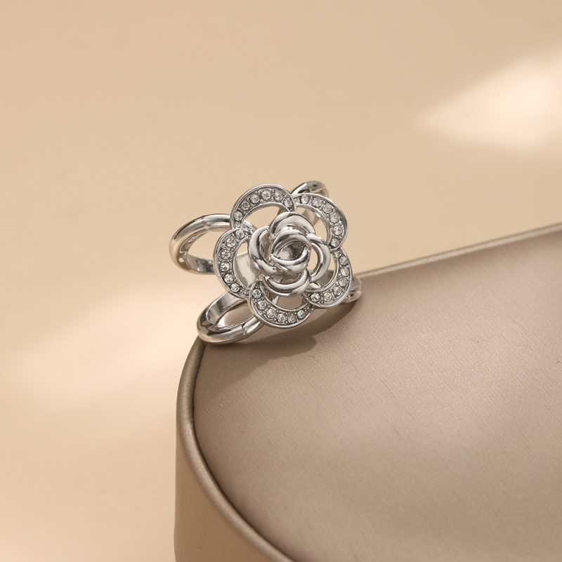 Limu kopča za maramu od legure sa cvjetnim oblikom - svestrani ženski dodatak, elektroplatirano, šifra Dd0300