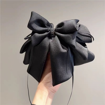 Mreža za kosu na glavu - Ručna izrada, mašna od trake, kopča za rep, tkanina, za žene, Han bang