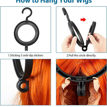 Perukų stovo rinkinys – 6 dalys, įrankiai perukoms