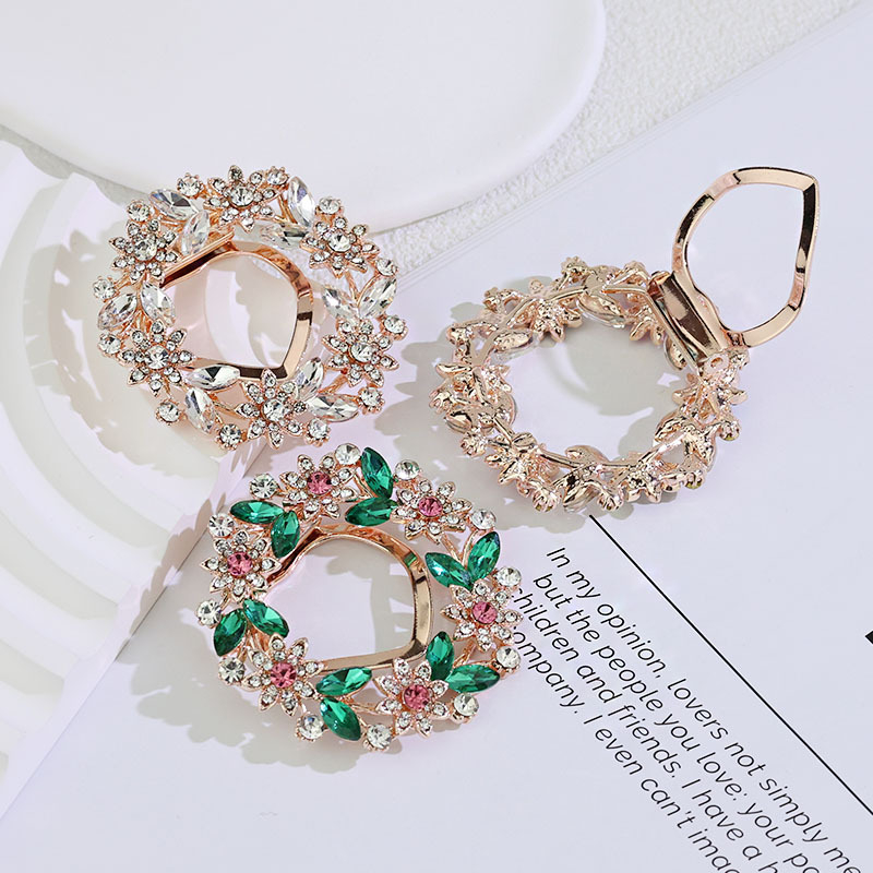 Broš s legure s oblikom cvijeta i lista, elektroplatiranje, korejski stil, dvostruka uporaba