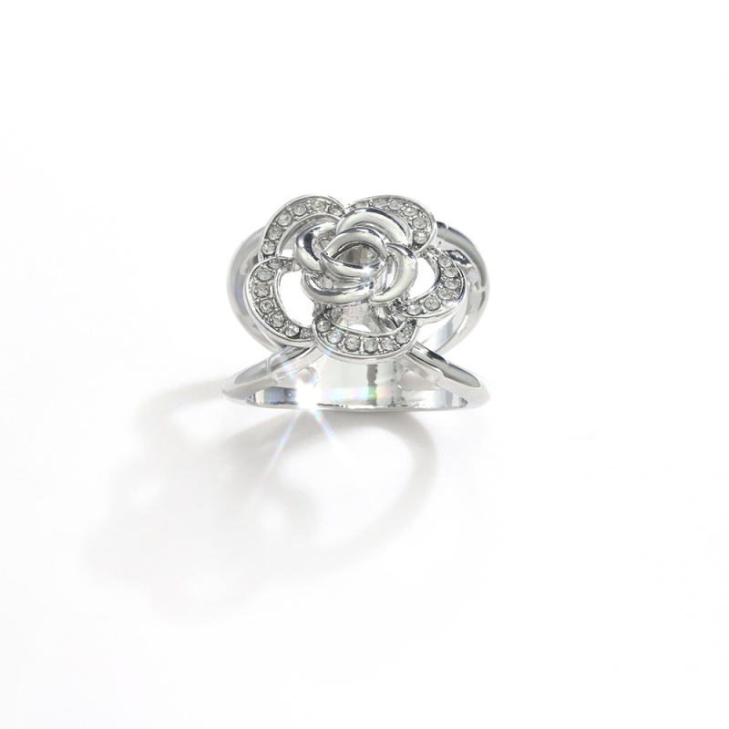 Kuka za šal s oblikom cvijeta - legura, elektroplatiranje, svestran ženski dodatak, kod Dd0300