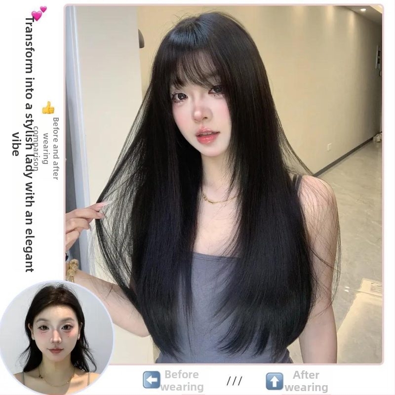 Dio peruke od proteinske svile, ravna, mehanička obrada, univerzalno pristajanje