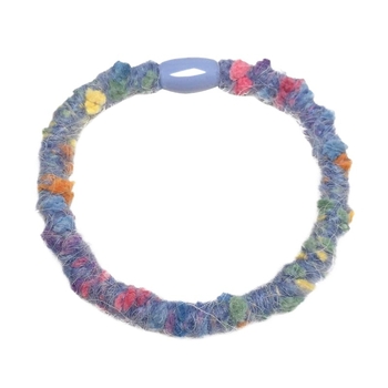 Plaukų gumytės su šilko gėlėmis, animacinis stilius, vaikams, pavasaris 2025