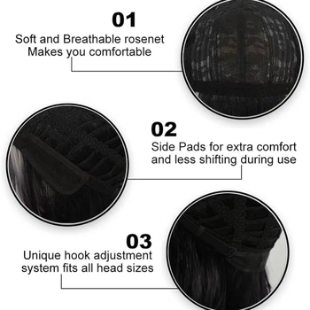 Vyrų Afro peruka, Afro stilius, aukštos temperatūros atsparios sintetinės pluoštas, modelis 087, nėra tinkama šilumos dažymui