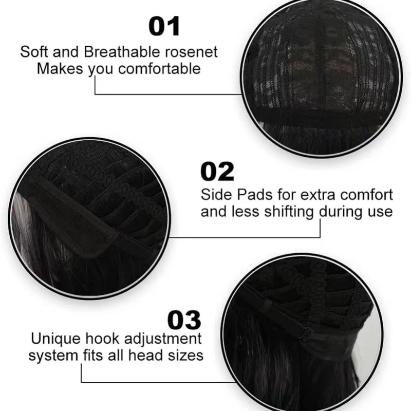 Vyrų Afro peruka, Afro stilius, aukštos temperatūros atsparios sintetinės pluoštas, modelis 087, nėra tinkama šilumos dažymui