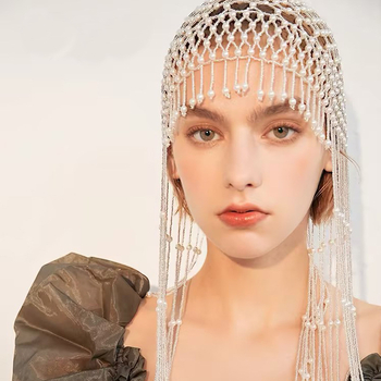 Rankų darbo dervos plaukų tinklas su ilgais kutais — etninis stilius, TS-23290, Xiao Ming