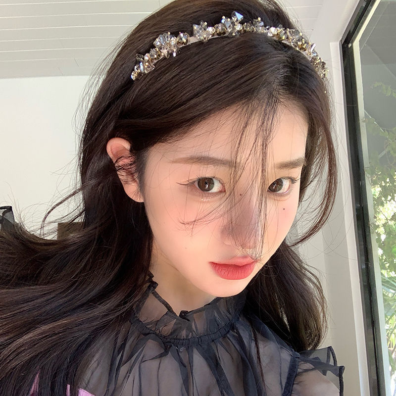 Metalna čelenka za kosu s kristalima, cvjetni uzorak, japansko-korejski stil, za djecu