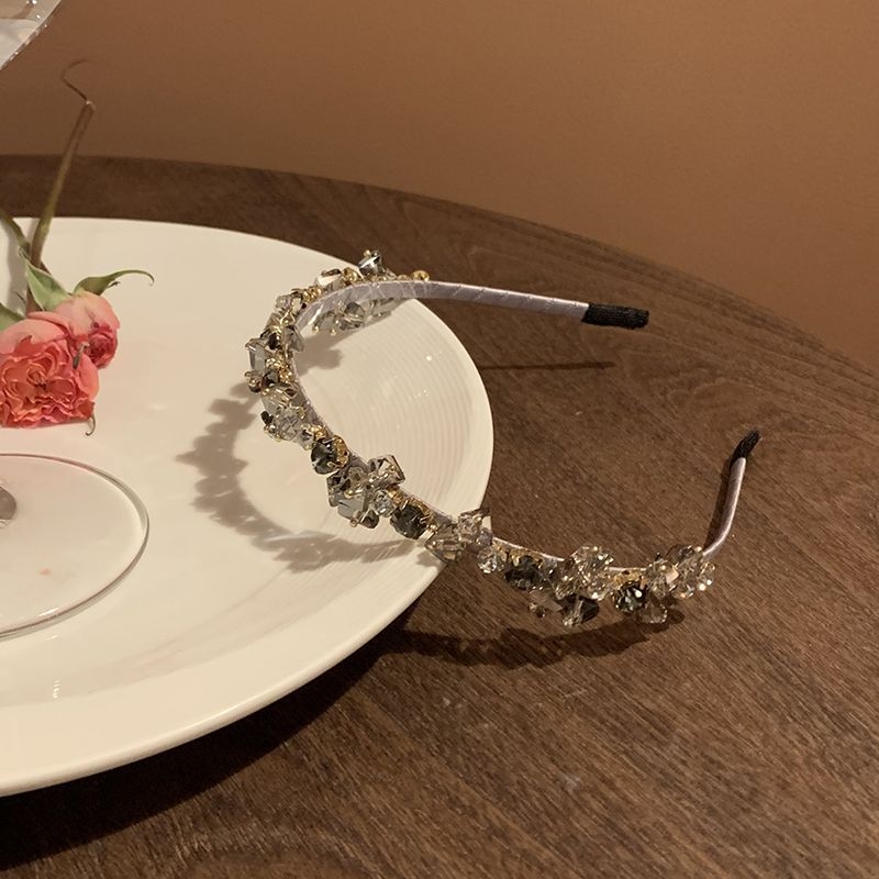 Metalna čelenka za kosu s kristalima, cvjetni uzorak, japansko-korejski stil, za djecu