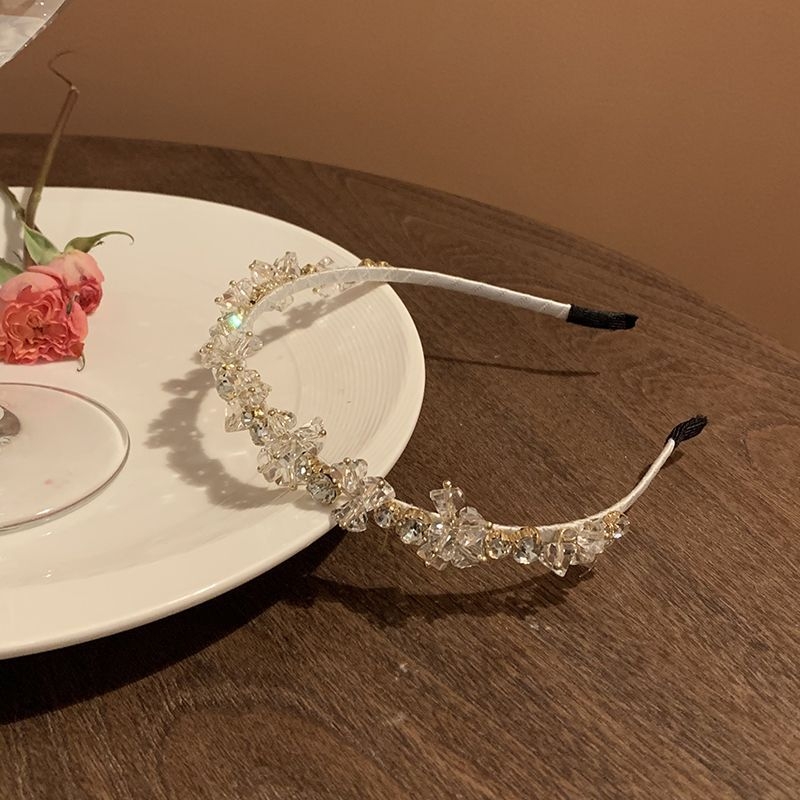 Metalna čelenka za kosu s kristalima, cvjetni uzorak, japansko-korejski stil, za djecu