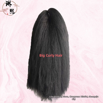 Материал за костюмна перука - Ръчно изработено, Дълга коса, Домашна коприна, Древен стил, DIY Hanfu стилизиране