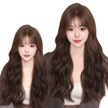 Női paróka – volumen, vízben hullámzó hosszú göndör haj, modell J56, mechanizmus, anyag: magas hőmérsékletű huzal, nem festhető vagy permálható