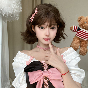 Paruka, kratka kovrčava kosa, korejski stil, model mz-106, vlakno otporno na visoke temperature