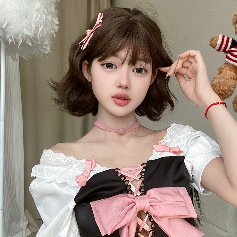 Paruka, kratka kovrčava kosa, korejski stil, model mz-106, vlakno otporno na visoke temperature