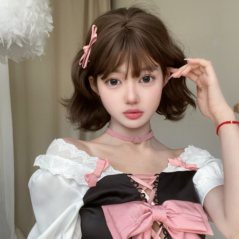 Paruka, kratka kovrčava kosa, korejski stil, model mz-106, vlakno otporno na visoke temperature