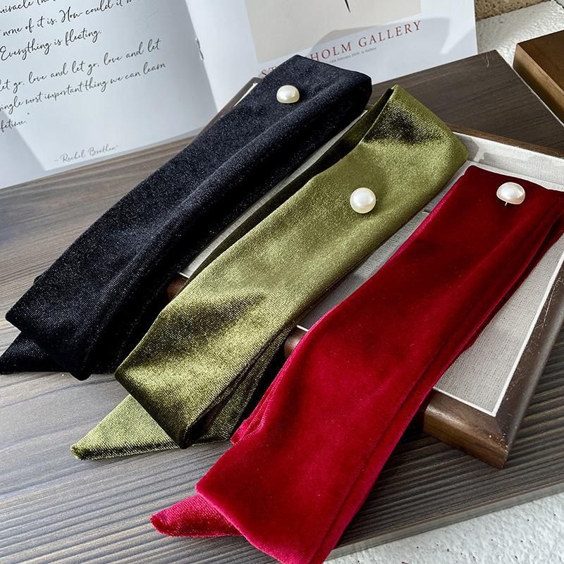 Аксесоар за глава – шал-бандана; корейски стил, каре шарка, есен 2024