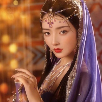 Украса за коса с камъни и пискюли — сплав, елегантен стил, електроплатинация, индивидуално опаковано, лято 2024