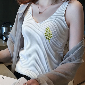 Broš od legure - unisex, pastoralni stil s cvjetnim motivom, premaz pečeni lak, antiodsjaj