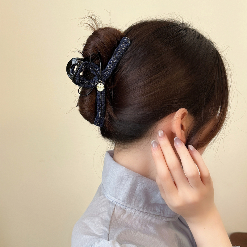 Hajni klips – korejskog stila od tkanine, ručna izrada, gripper, ženski dodaci za ljeto 2025