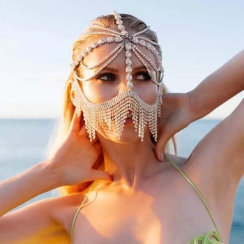 Dodatak za glavu Jialong Jewelry — stil Star Street Shooting, konstelacijski styling, karirani uzorak, prilagodljivo