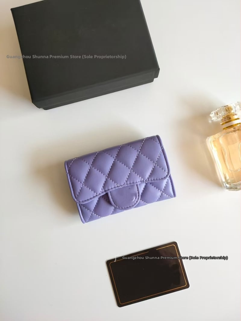 Monetų piniginė iš natūralios odos, moterims, vienos spalvos, galvijų odos pirmojo sluoksnio, pamušalas iš galvijų odos, 2025 m. pavasaris, atsparus dilimui