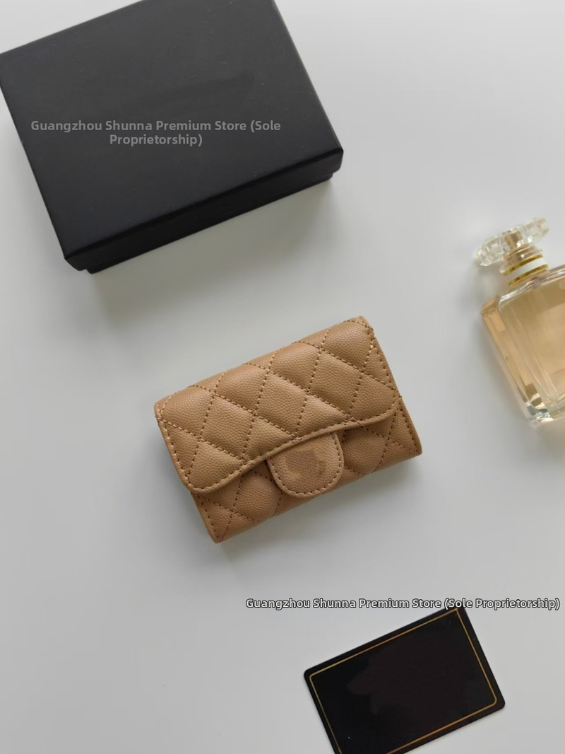 Monetų piniginė iš natūralios odos, moterims, vienos spalvos, galvijų odos pirmojo sluoksnio, pamušalas iš galvijų odos, 2025 m. pavasaris, atsparus dilimui