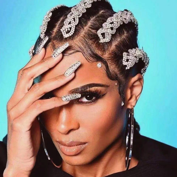 Krištolo plaukų juostelė su pynimo raštu, hip-hopo stilius, elektroplatinta, kilmė Yiwu, 2024 vasara