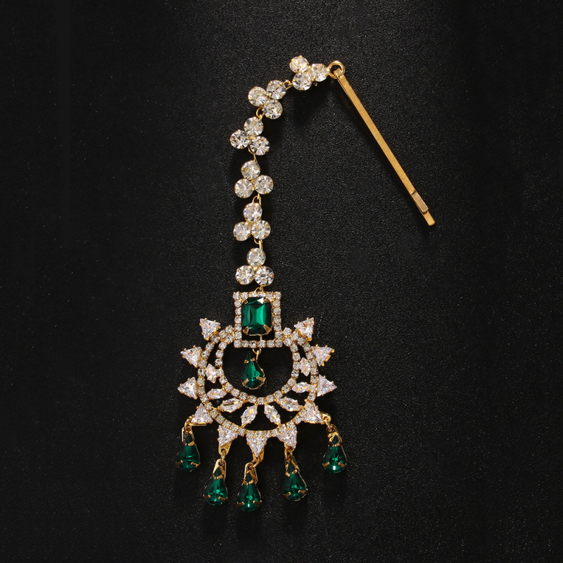 Kaktos grandinė su rhinestone lašinio formos pakabuku, Fj2238, elektroplating, pavasaris 2025