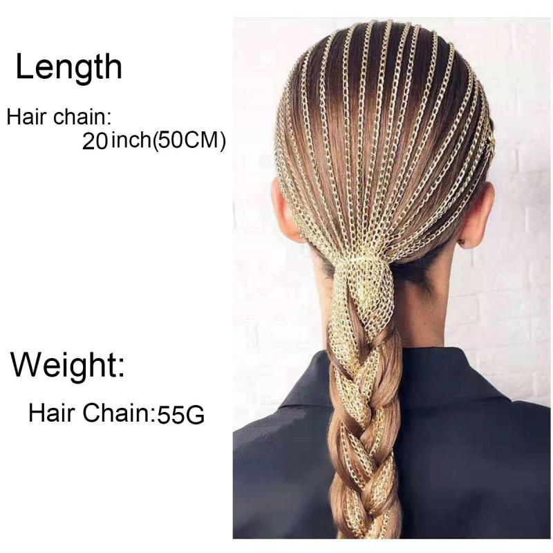 Headpiece pentru păr din aluminiu cu ciucuri - stil feminin, electroplată, clips pentru păr, Nr. producție 13760