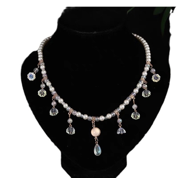 Bohemiško stilia galvos papuošalas su perlais — elegantiškas stilius, pakabinamas antakiams, rankų darbas, atskirai įpakuotas