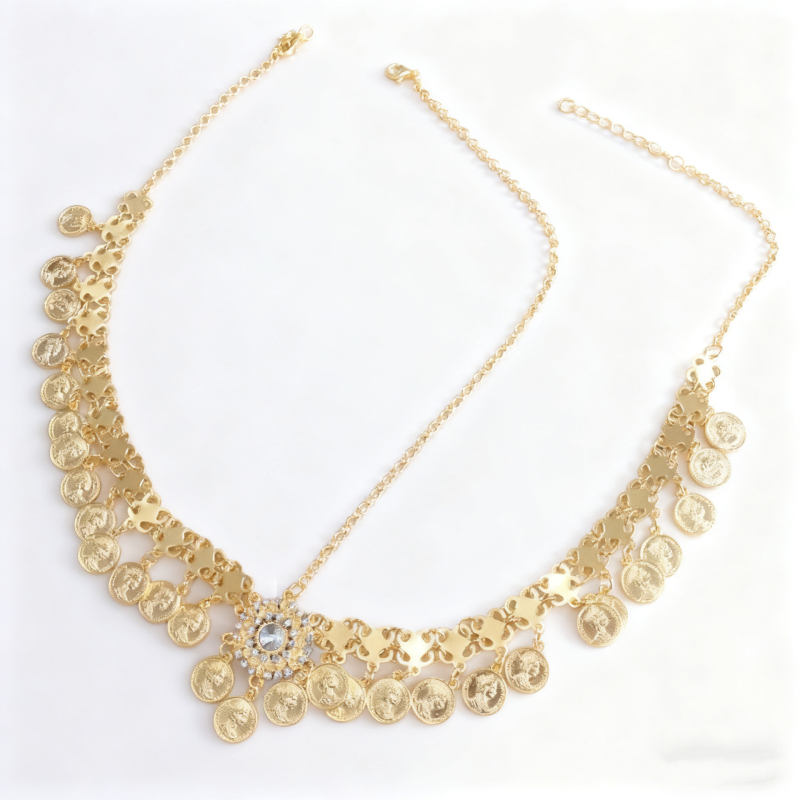 Galvos aksesuaras su kutelėmis – Medžiaga: lydinys | Stilius: Europos–Amerikos | Dizainas: Galvos aksesuaras ir plaukų grandinė | Modelis TS251203 | Apdorojimas: elektroplakavimas