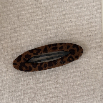 Baršunasti klip za kosu s leopard uzorkom, BB klip, ručna izrada, lagani luksuzni stil