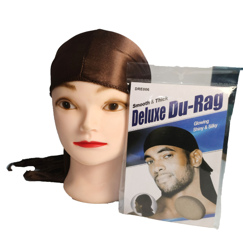 Muški svileni durag s prozračnim satinom, dugački rep, turbanski stil, Seiko obrada, model: Men's silk scarf-01