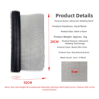 Perukai tinklo pagrindas su tvirtu tinklu, nėrinių plaukų tinklas perukoms