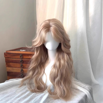 Perika s kovrčama i bočnim šiškama, kosa otporna na visoke temperature, puna pokrivenost glave, mehanizam izrade, Kenny wig