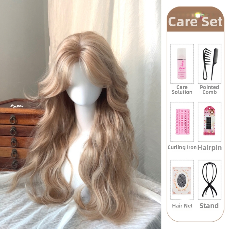 Perika s kovrčama i bočnim šiškama, kosa otporna na visoke temperature, puna pokrivenost glave, mehanizam izrade, Kenny wig