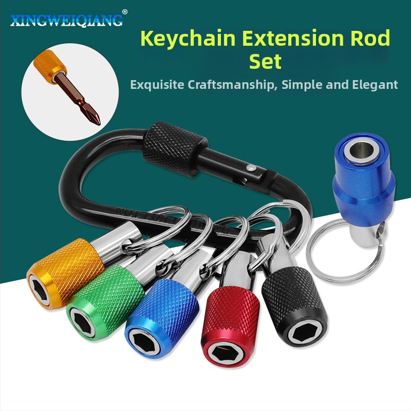 Instrumentu komplekts ar ātras maiņas adapteriem, sešstūra roktura bitēm, ātrās atbrīvošanas vāciņš un konversijas stienis