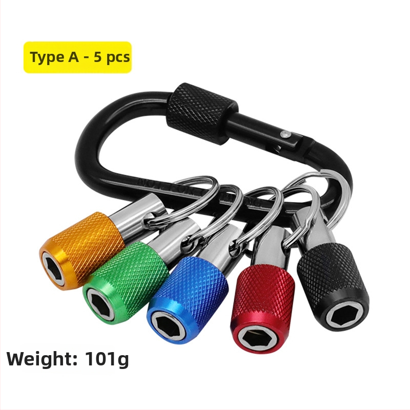 Instrumentu komplekts ar ātras maiņas adapteriem, sešstūra roktura bitēm, ātrās atbrīvošanas vāciņš un konversijas stienis