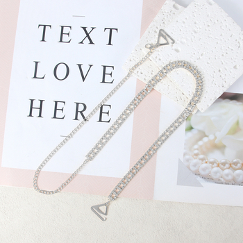 Γεωμετρική αλυσίδα σώματος με στρας, ρυθμιζόμενη κενή αλυσίδα ώμου, κράμα εντοιχισμένων τεχνητών λίθων, ηλεκτροπλατιωμένο κοσμήματα για γυναίκες