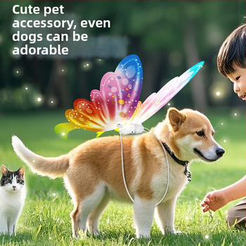 Gaismas tauriņa spārni uz muguras – elektriski kustīgi, plastmasas, interaktīvi bērniem no 4 līdz 6 gadiem