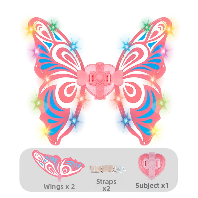 Bērnu gaismas spārnu tauriņš ar skaņu un gaismu, plastmasas, piemērots bērniem vecumā 4–6 gadi, attīsta roku-acu koordināciju un sensorās prasmes