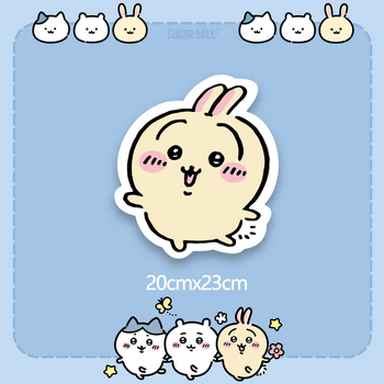 Pad ποντικιού με σχέδιο Chiikawa Usagi, διπλής όψεως αντιολισθητικό για γραφείο, υλικό Cortex, μεταλλική σφράγιση, παραμετροποίηση κατά δείγμα ή σχέδια