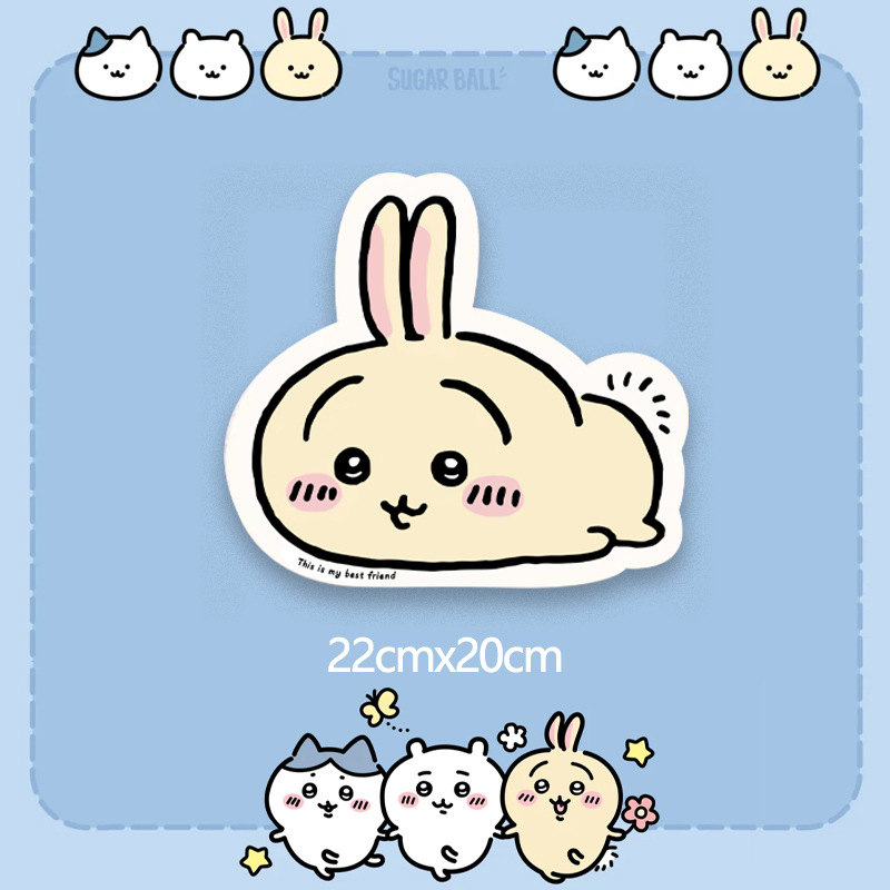 Pad ποντικιού με σχέδιο Chiikawa Usagi, διπλής όψεως αντιολισθητικό για γραφείο, υλικό Cortex, μεταλλική σφράγιση, παραμετροποίηση κατά δείγμα ή σχέδια