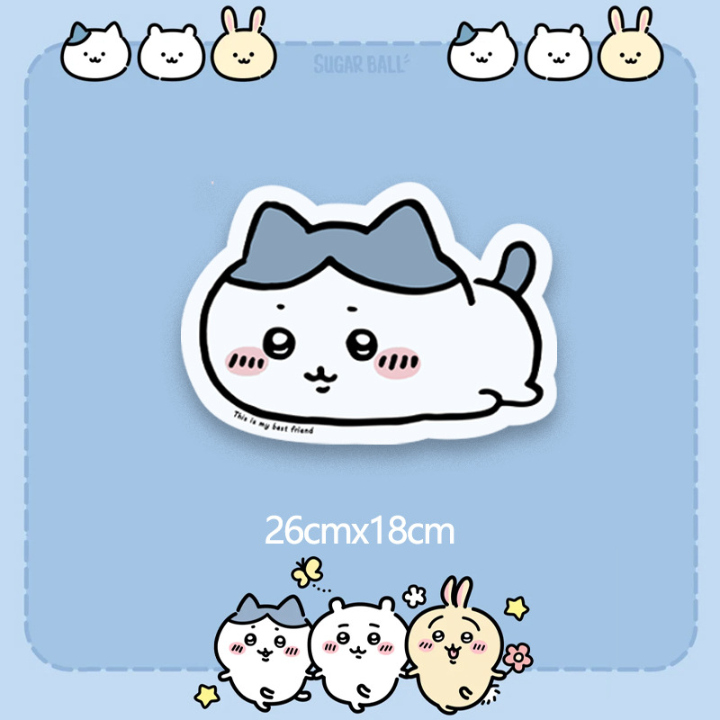 Pad ποντικιού με σχέδιο Chiikawa Usagi, διπλής όψεως αντιολισθητικό για γραφείο, υλικό Cortex, μεταλλική σφράγιση, παραμετροποίηση κατά δείγμα ή σχέδια